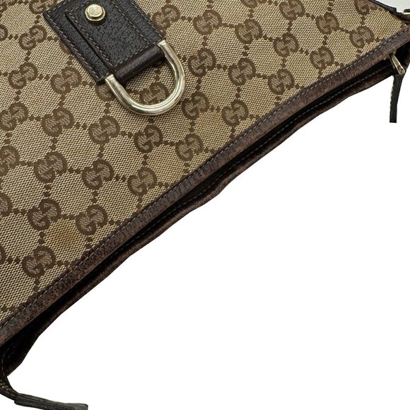 GUCCI Brown Leather Shoulder Bag - Picture 9 of 12